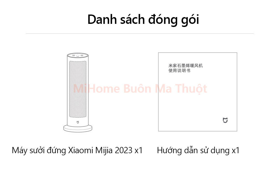 Máy sưởi đứng Xiaomi Mijia 2023