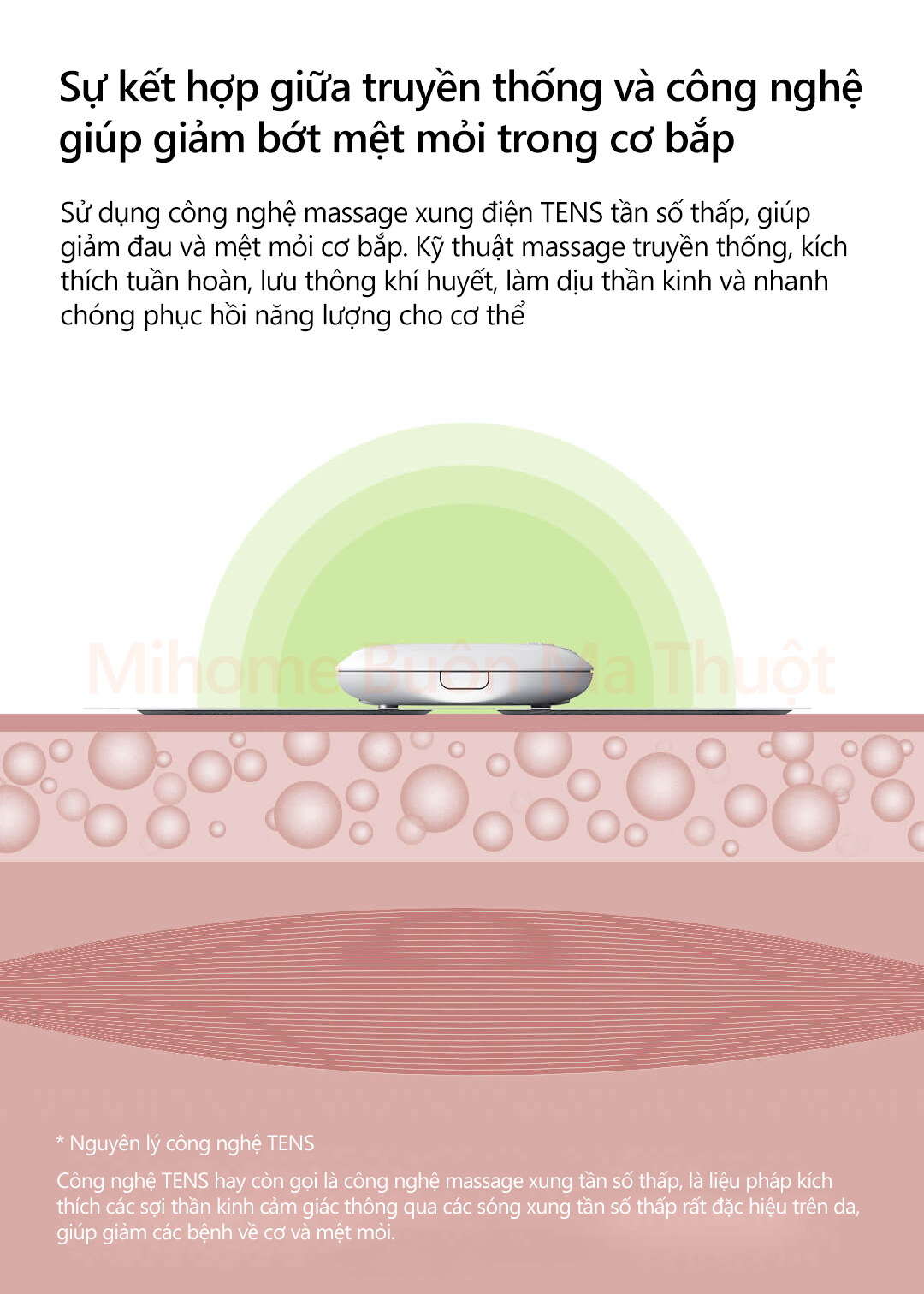 Miếng dán massage mini Leravan LR-H007PURE-GY