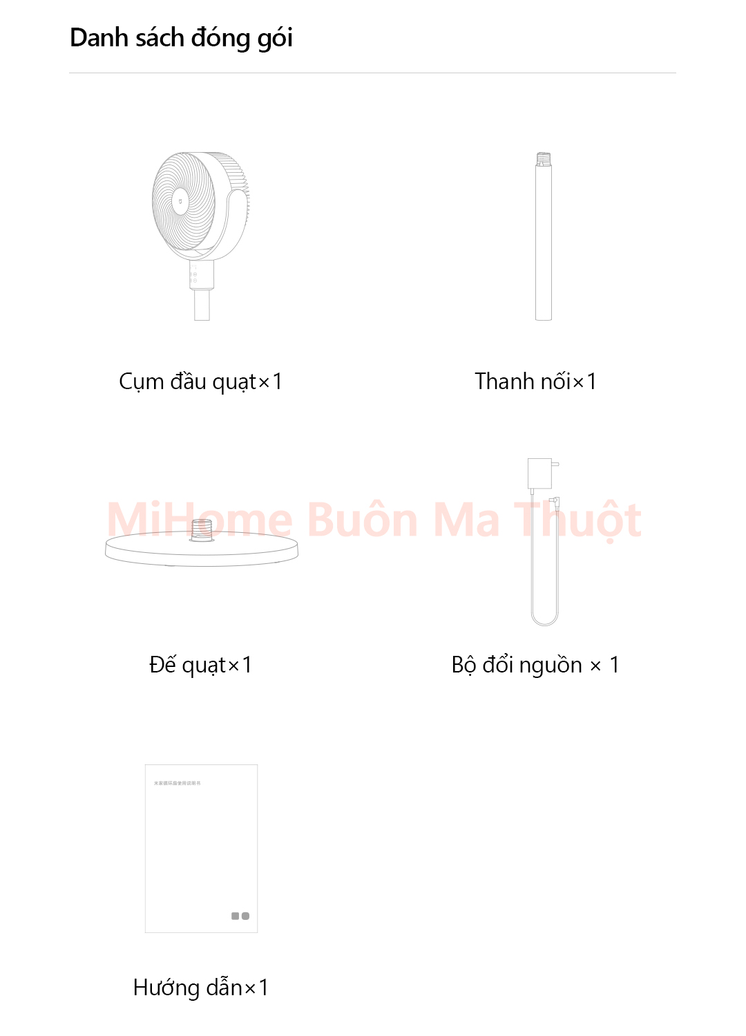 Quạt tuần hoàn Xiaomi Mijia BPLDS08DM