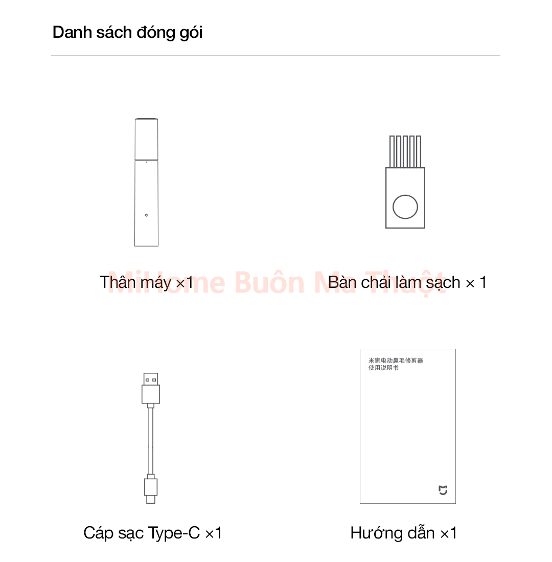 Máy cắt lông mũi Xiaomi Mijia