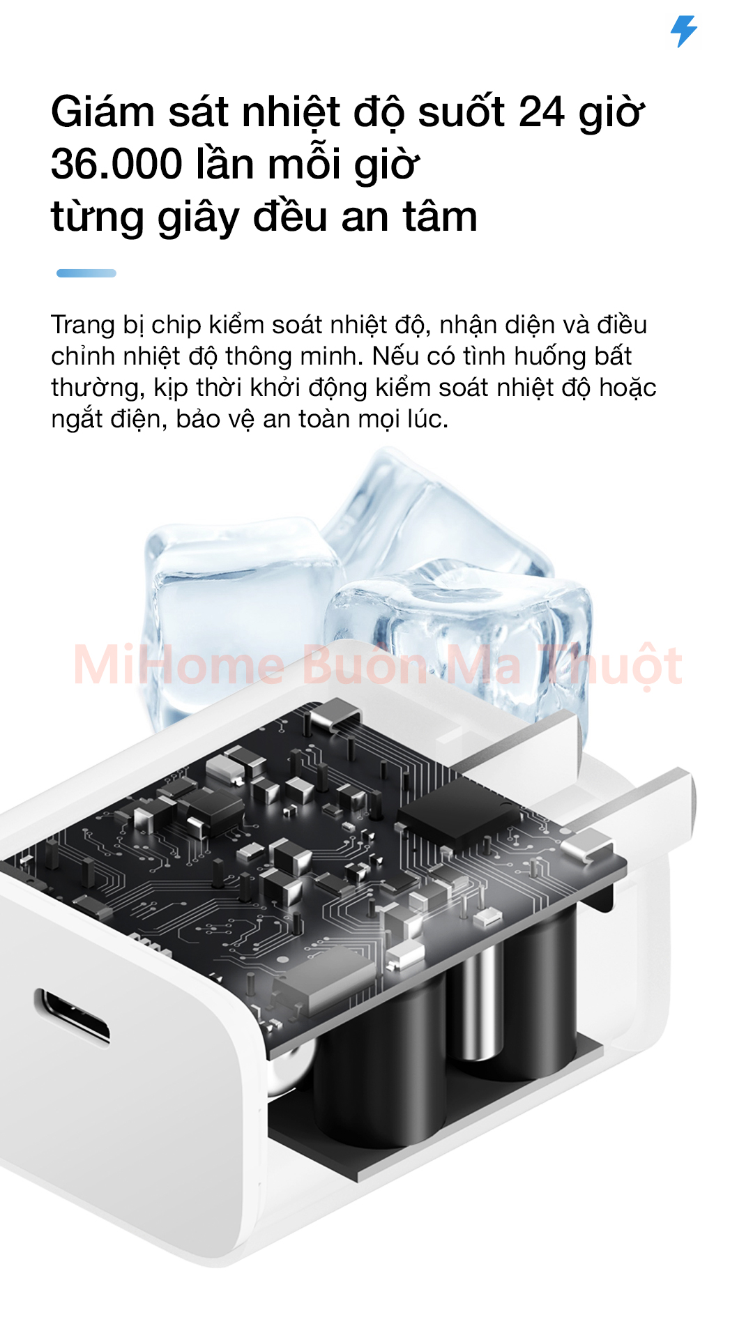 Củ sạc nhanh ZMI CUKTECH GaN3 30W TypeC