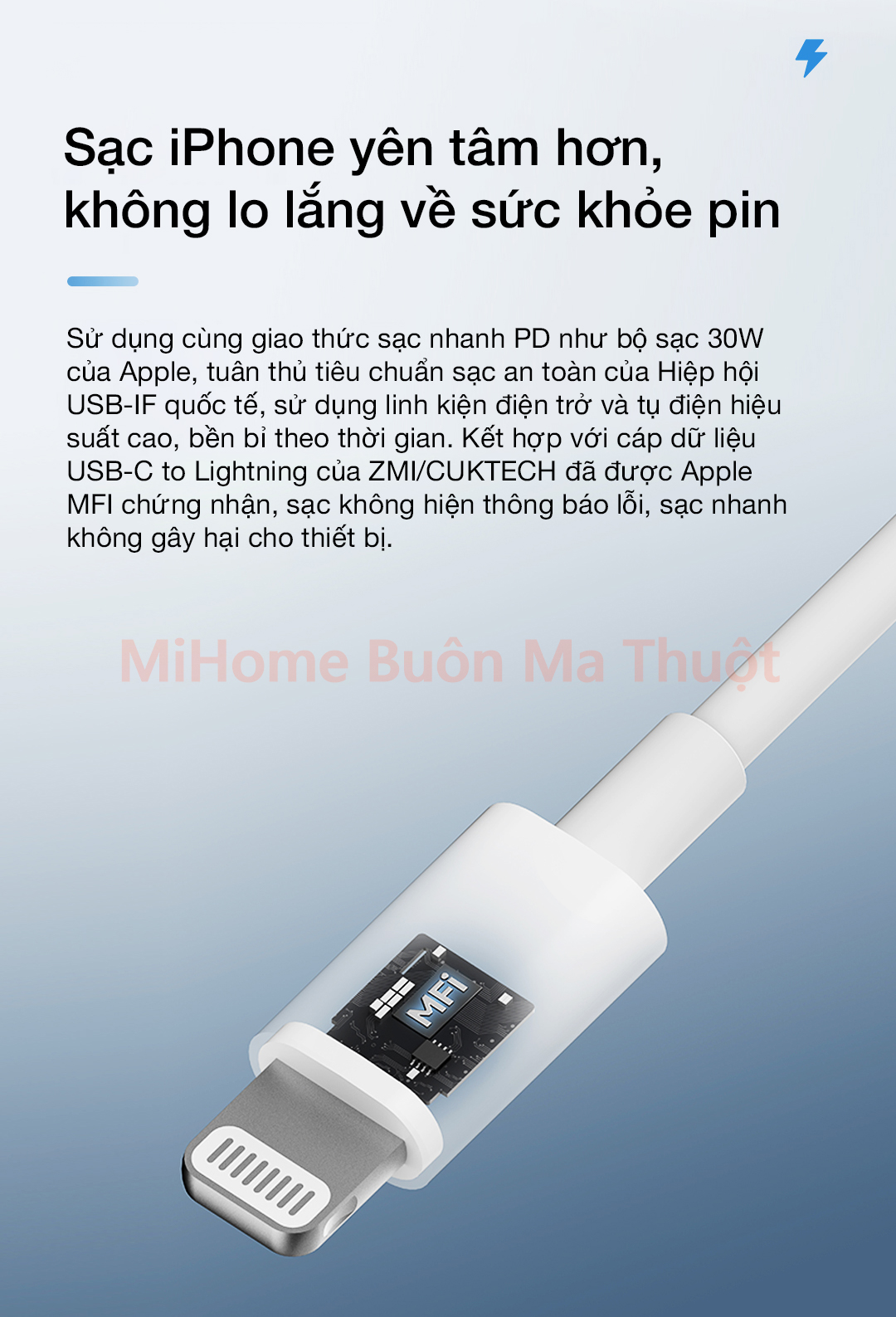 Củ sạc nhanh ZMI CUKTECH GaN3 30W TypeC