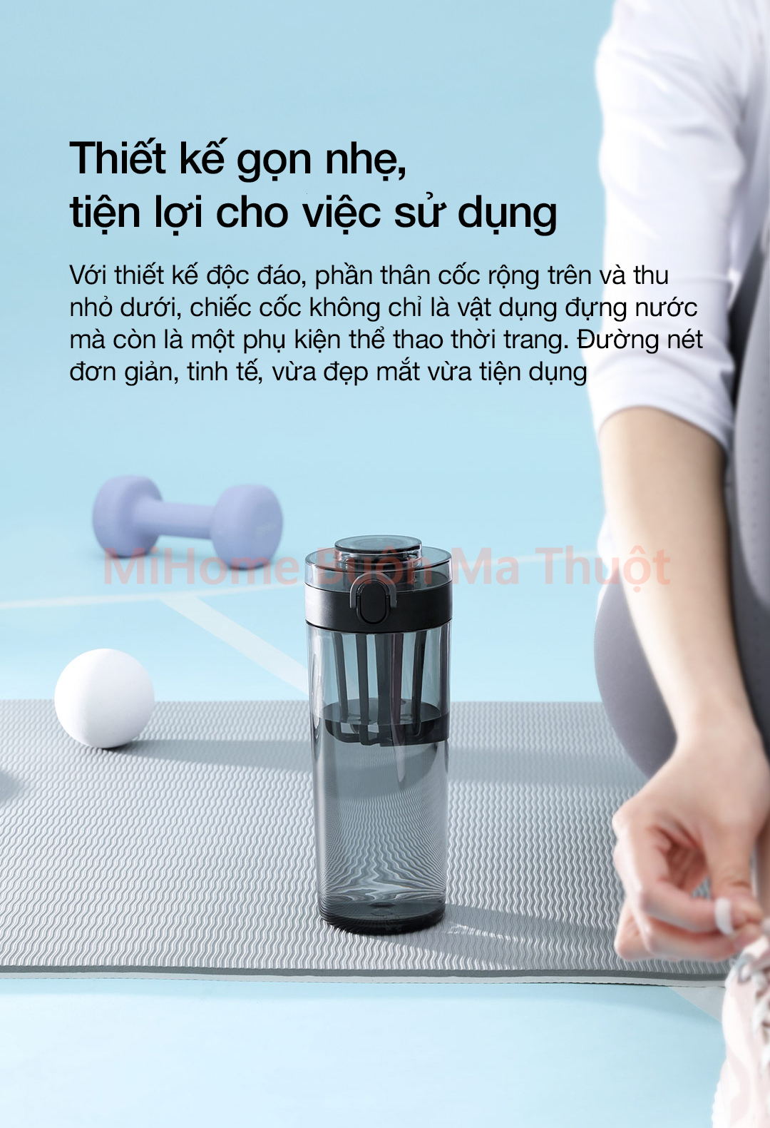 Bình nước Xiaomi Tritan 600ml SJ010501X