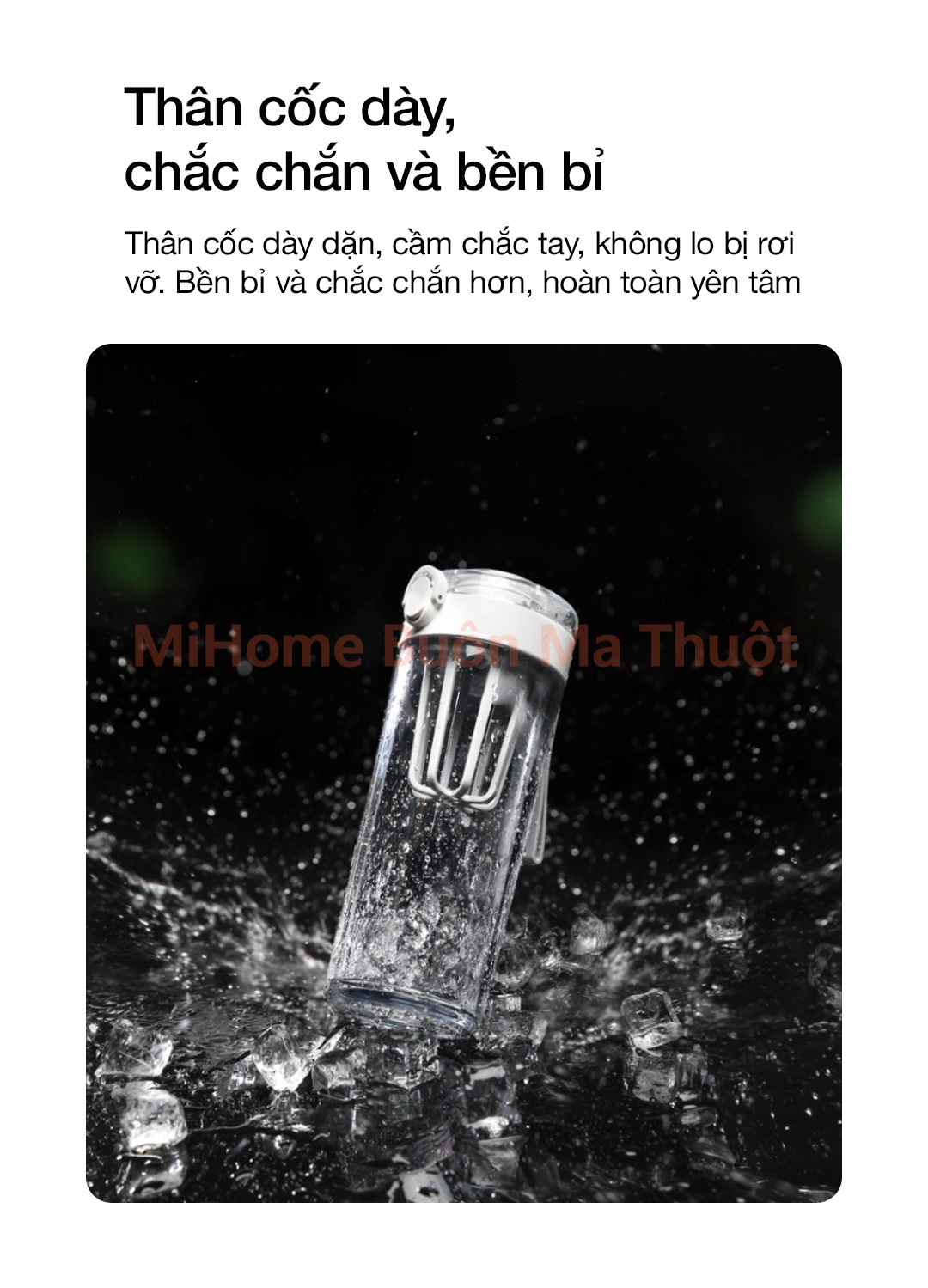 Bình nước Xiaomi Tritan 600ml SJ010501X