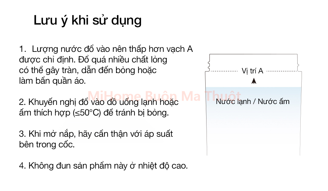 Bình nước Xiaomi Tritan 600ml SJ010501X