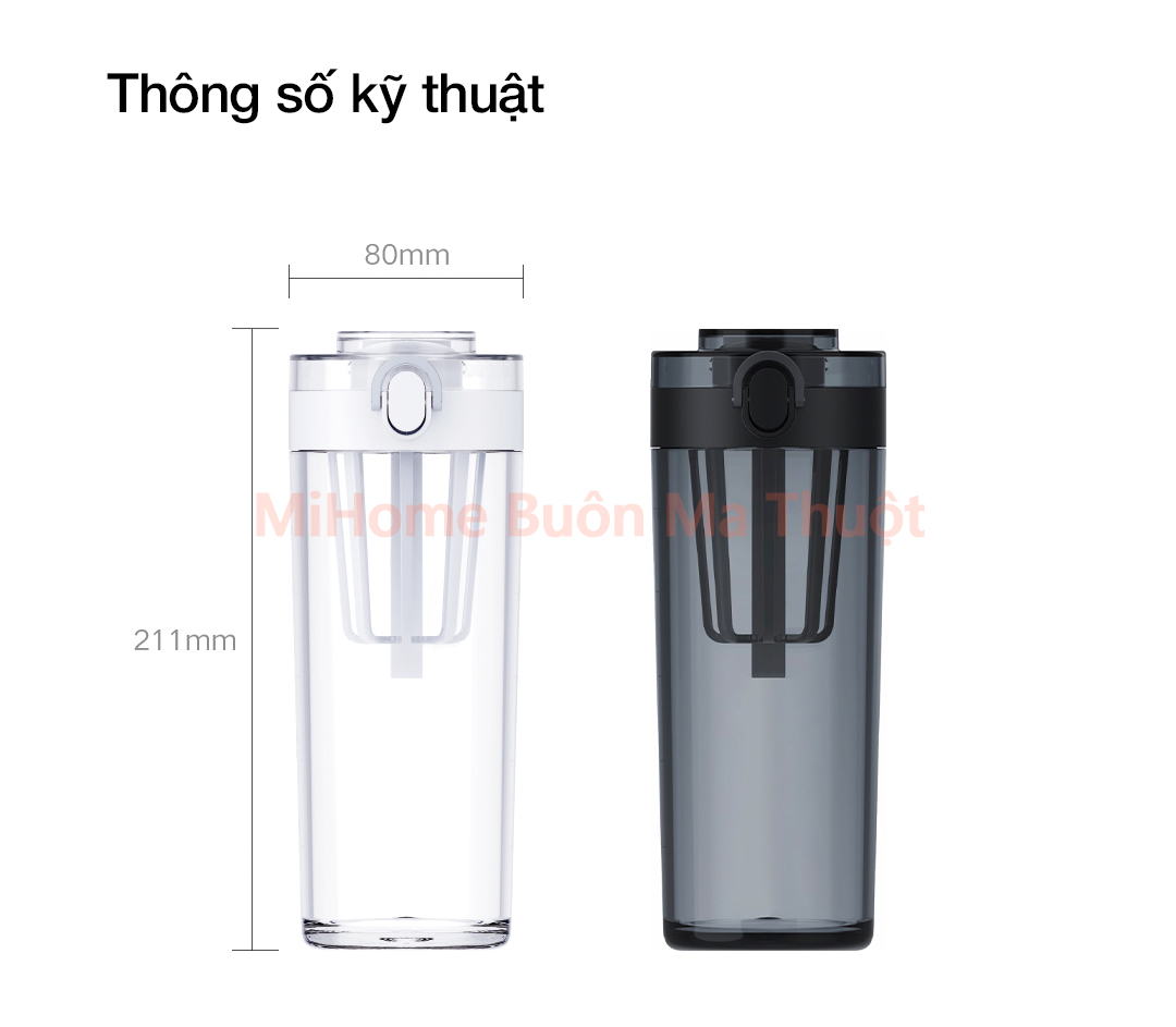 Bình nước Xiaomi Tritan 600ml SJ010501X