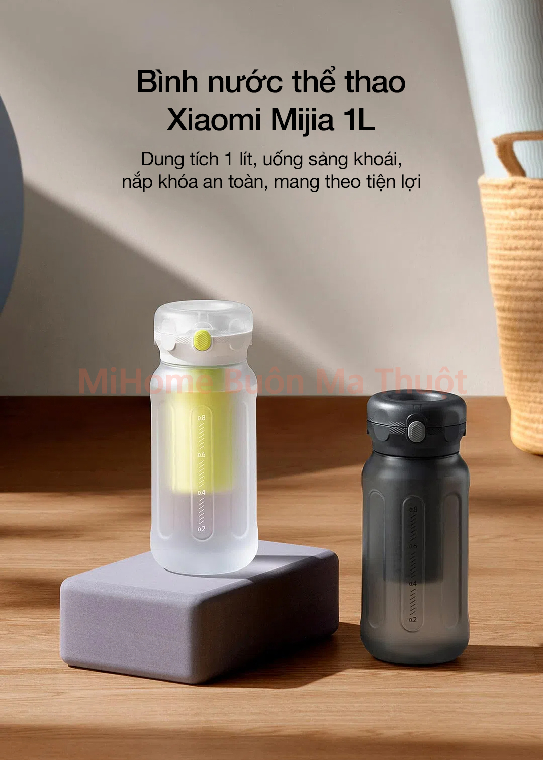 Bình nước thể thao Xiaomi Mijia 1L