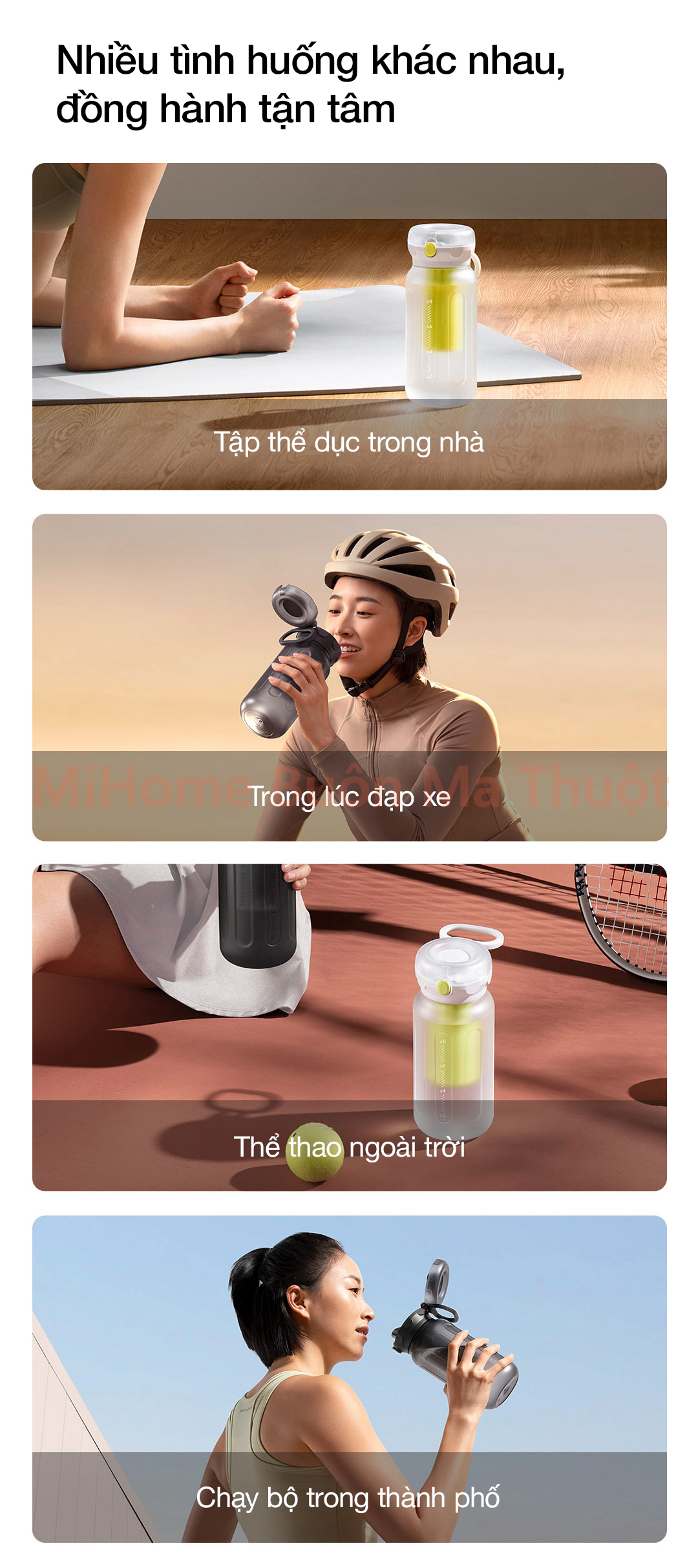 Bình nước thể thao Xiaomi Mijia 1L