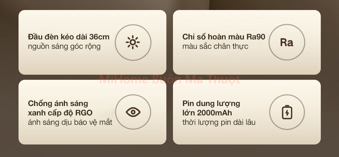 Đèn học tích điện từ tính Xiaomi Mijia
