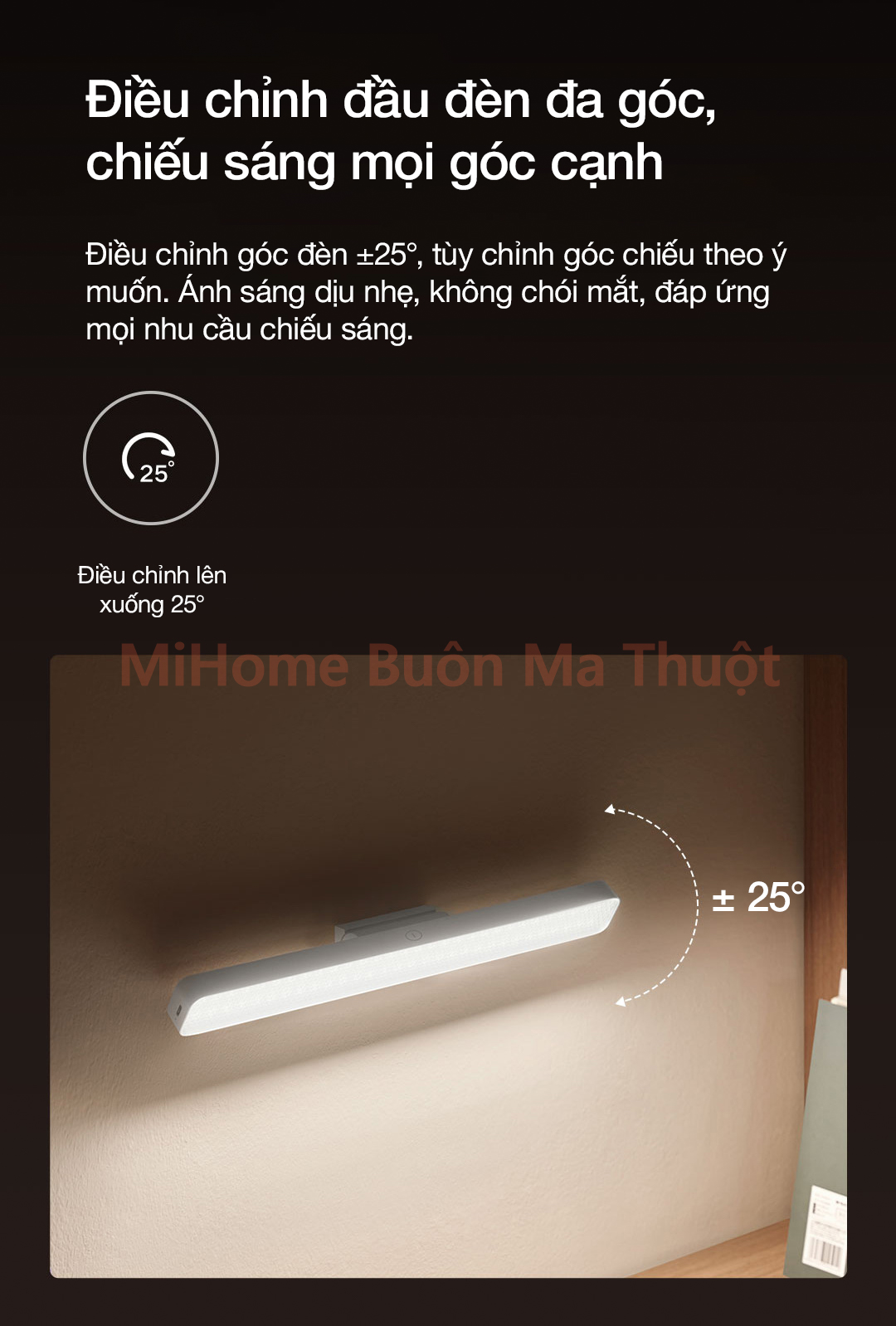 Đèn học tích điện từ tính Xiaomi Mijia