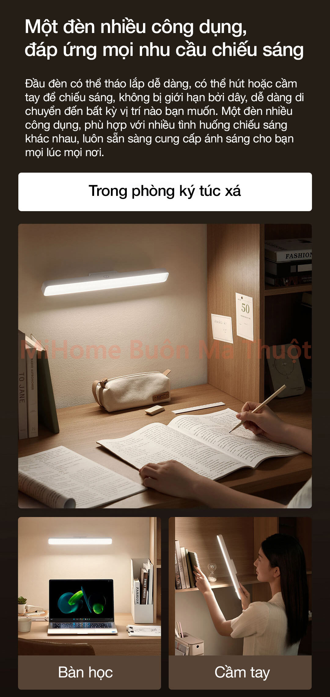 Đèn học tích điện từ tính Xiaomi Mijia