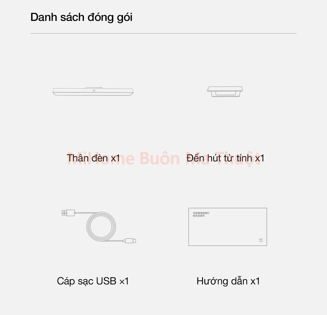 Đèn học tích điện từ tính Xiaomi Mijia