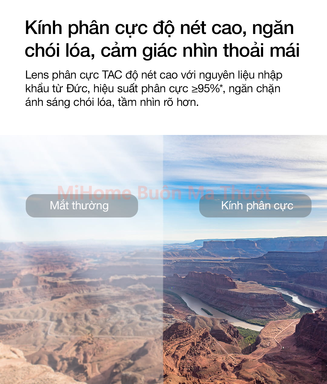 Kính râm phân cực Xiaomi Mijia cho người cận thị