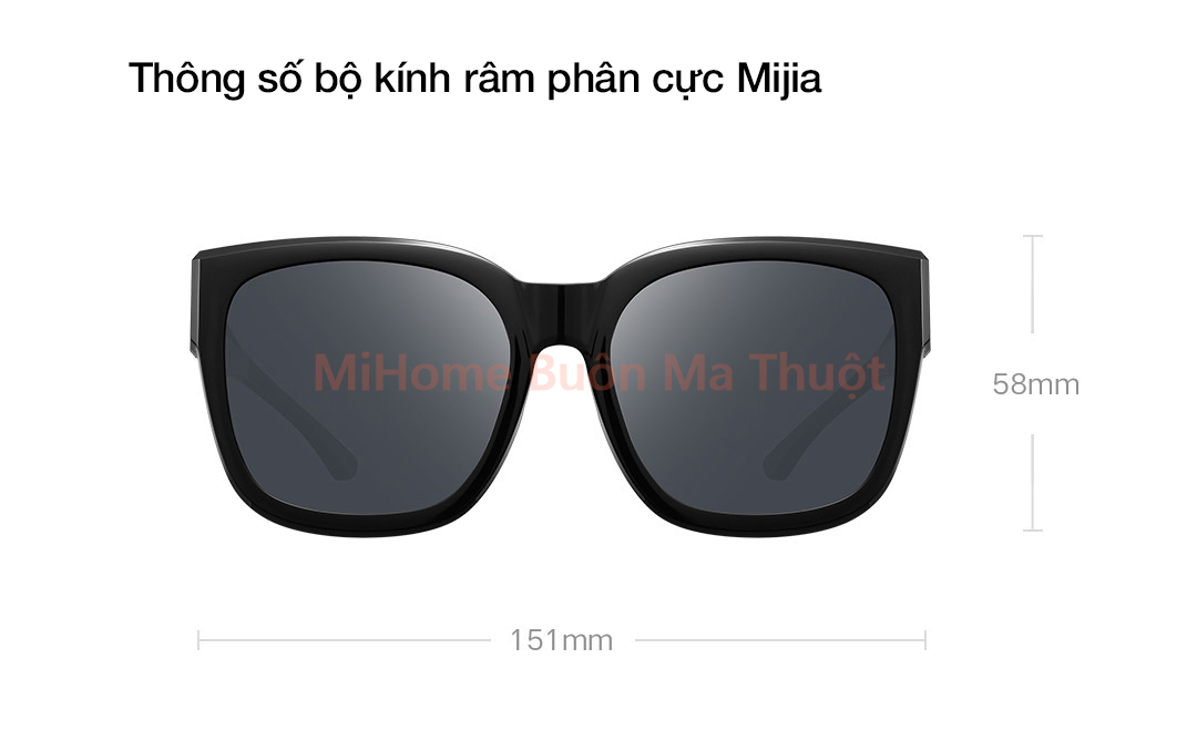 Kính râm phân cực Xiaomi Mijia cho người cận thị