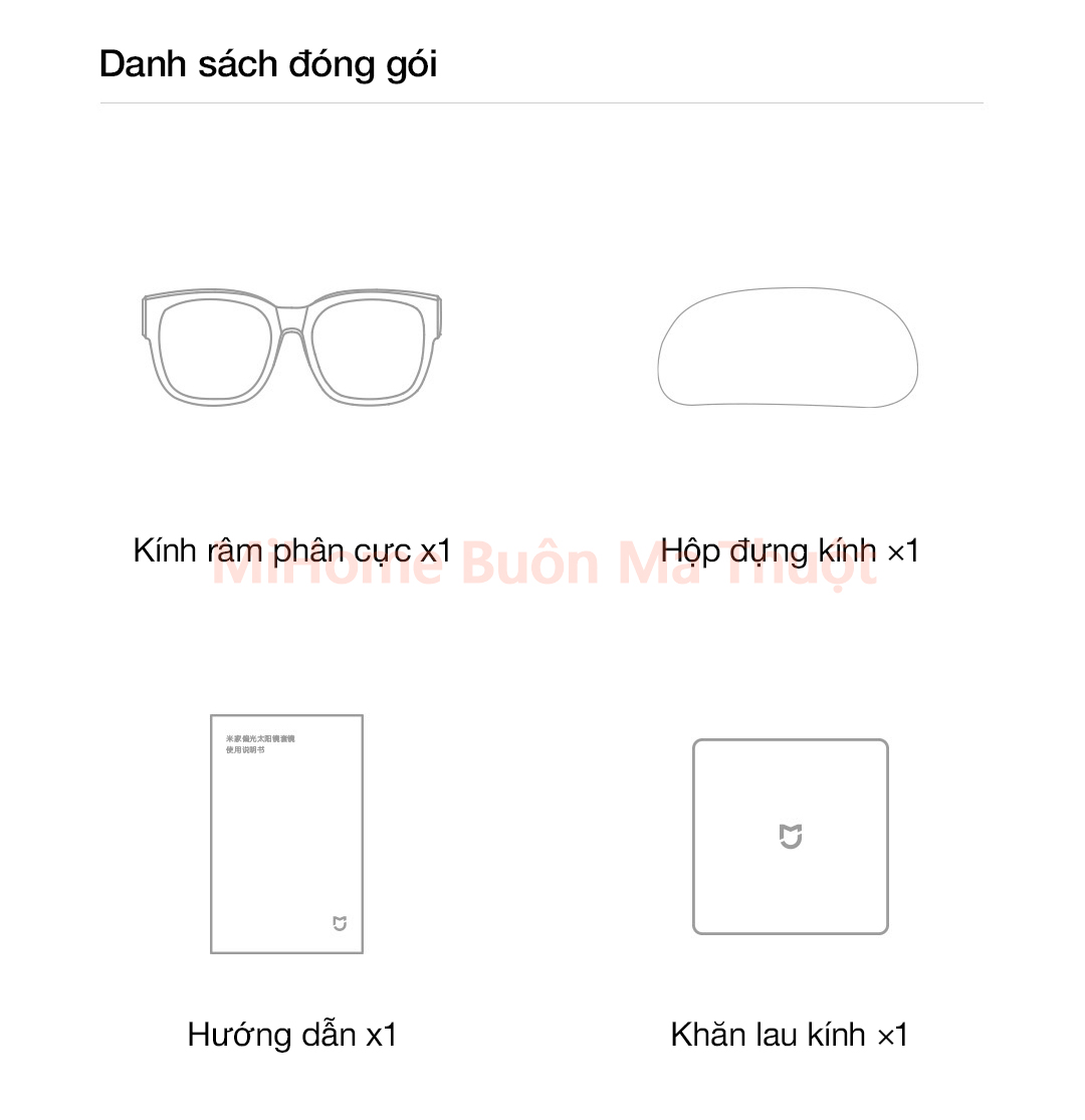 Kính râm phân cực Xiaomi Mijia cho người cận thị