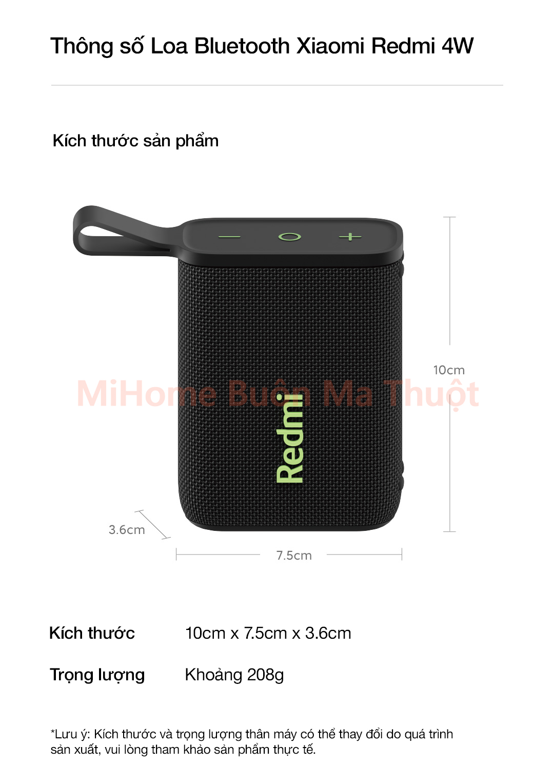 Loa Bluetooth Xiaomi Redmi 4W
