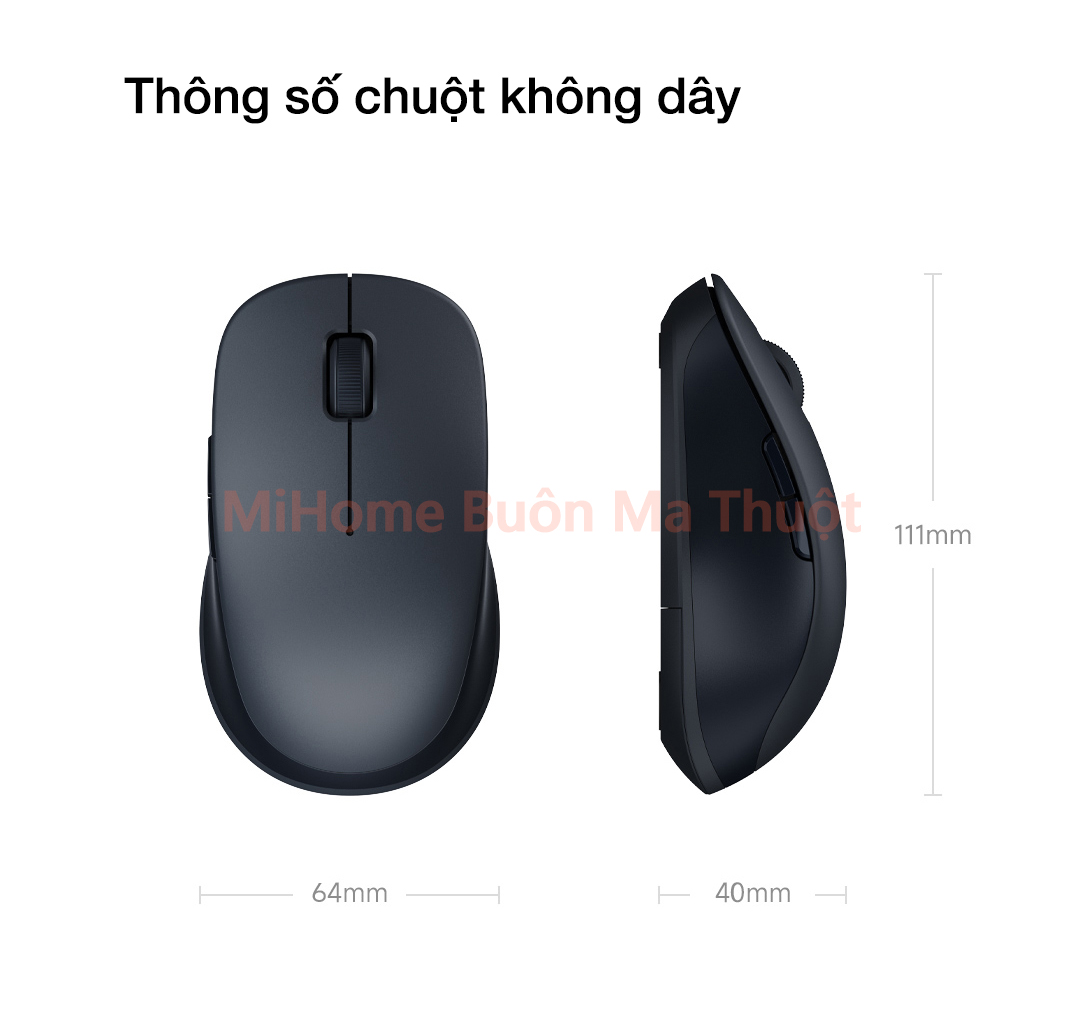 Chuột không dây Xiaomi Wireless Dual-mode Gen 2
