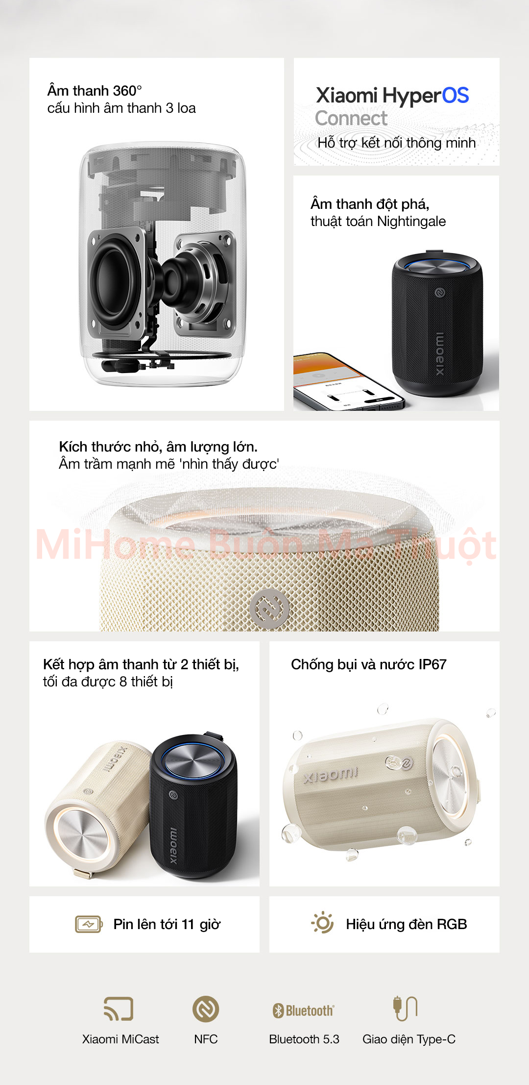Loa Bluetooth Xiaomi ASM01A 6W