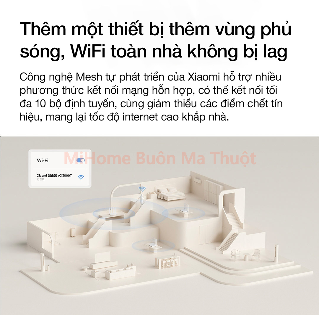 Router Wifi 6 Xiaomi AX3000T MESH
