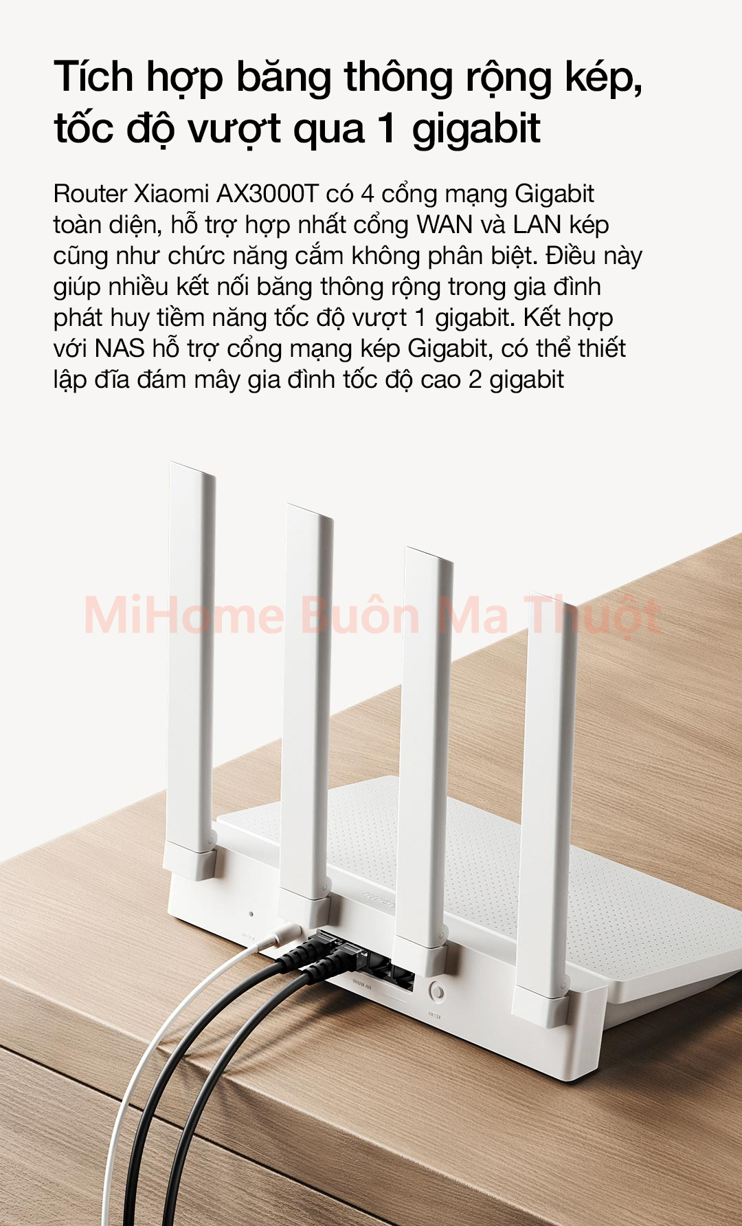 Router Wifi 6 Xiaomi AX3000T MESH