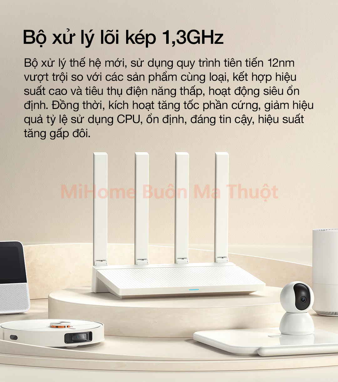 Router Wifi 6 Xiaomi AX3000T MESH