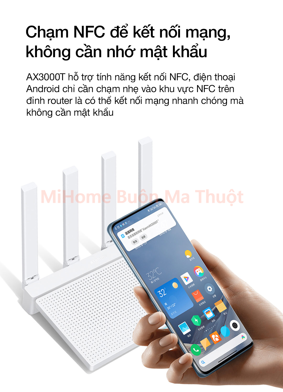 Router Wifi 6 Xiaomi AX3000T MESH