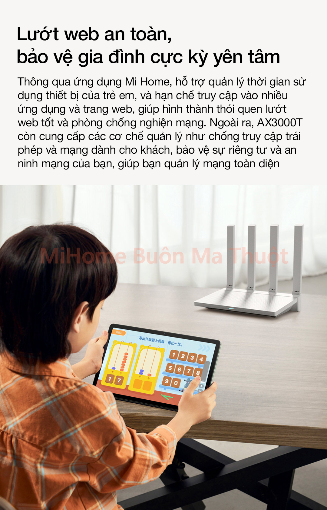 Router Wifi 6 Xiaomi AX3000T MESH