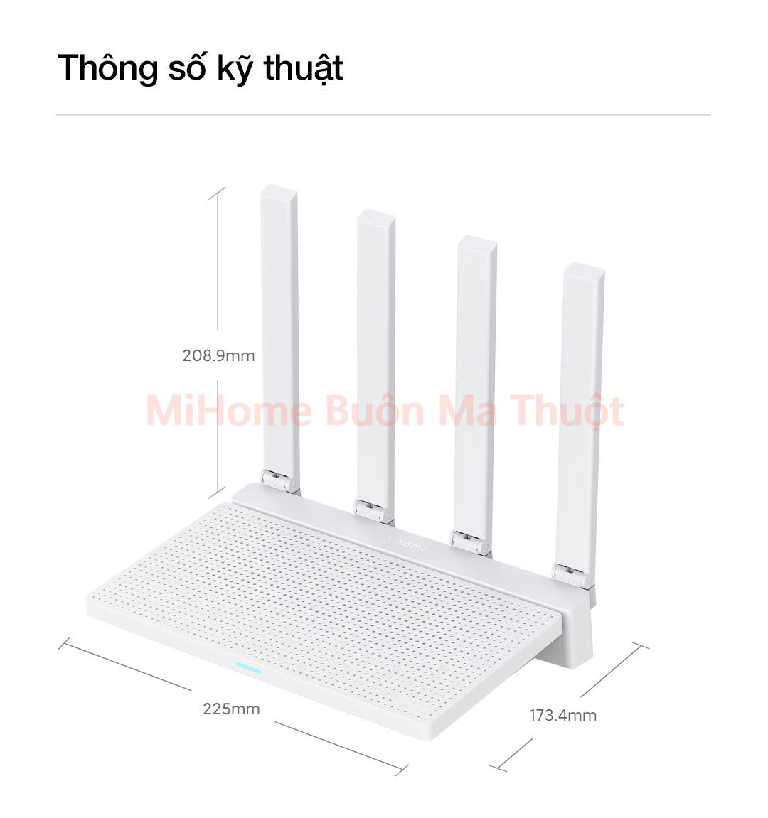 Router Wifi 6 Xiaomi AX3000T MESH