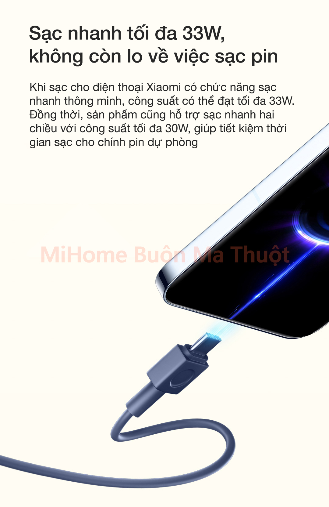 Pin sạc dự phòng 20000mAh Xiaomi PB2030MI 33W