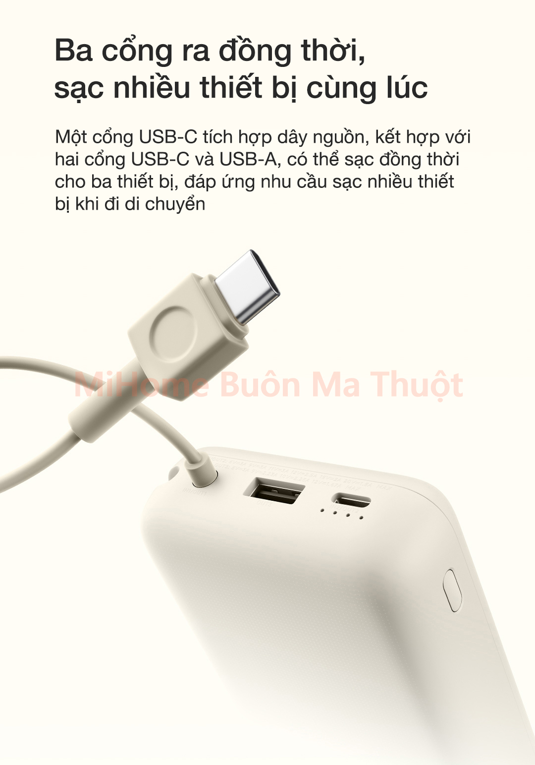 Pin sạc dự phòng 20000mAh Xiaomi PB2030MI 33W