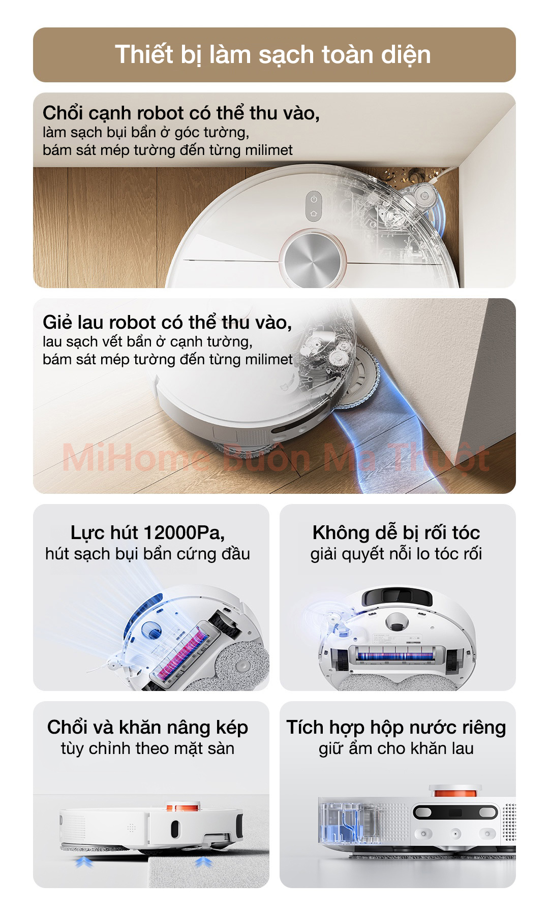 Robot hút bụi lau nhà Xiaomi Mijia M40