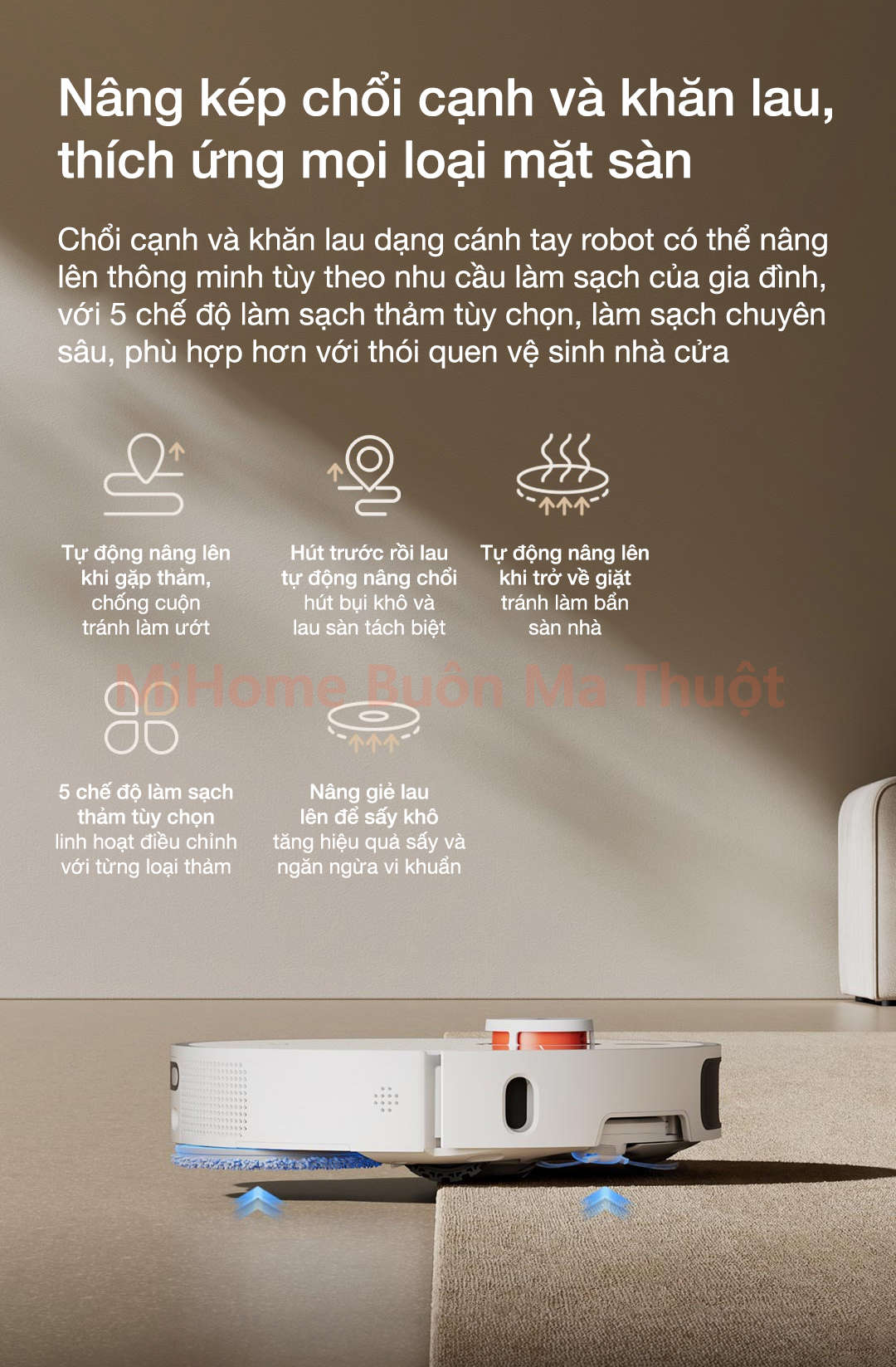 Robot hút bụi lau nhà Xiaomi Mijia M40