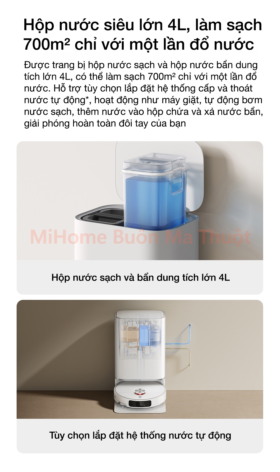 Robot hút bụi lau nhà Xiaomi Mijia M40