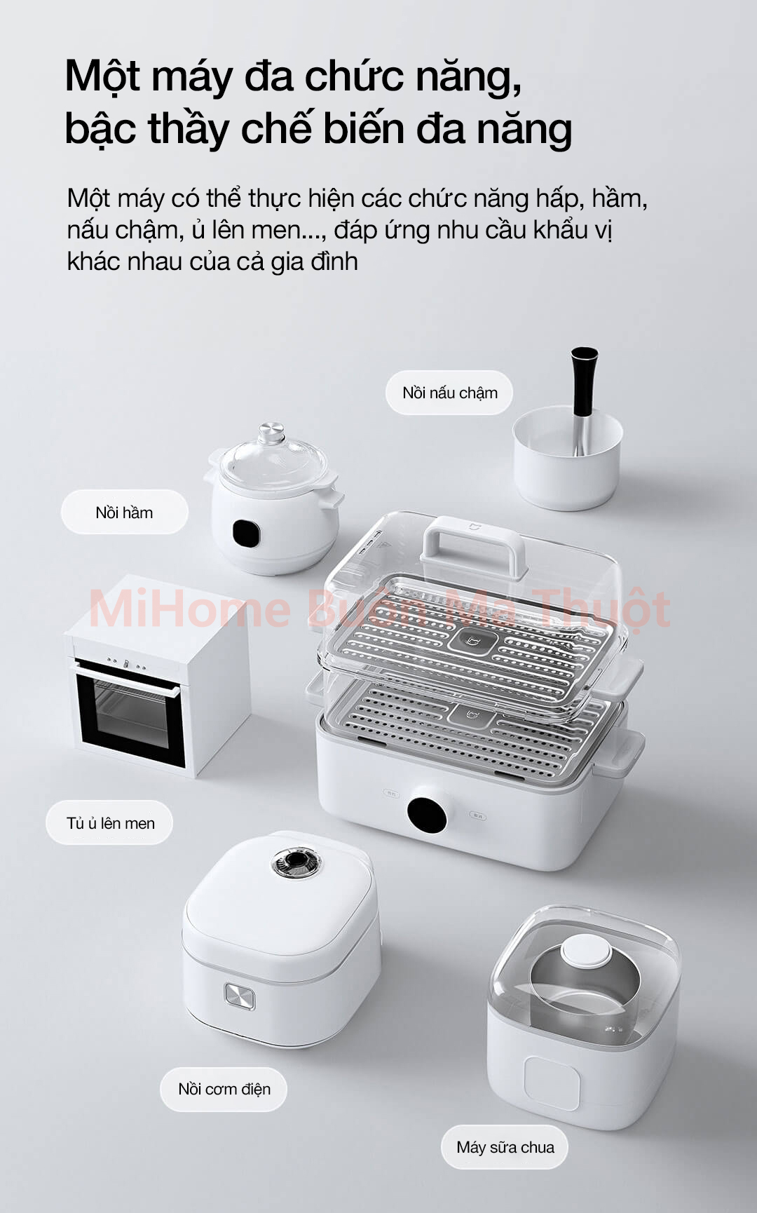 Nồi hấp điện đa năng Mijia N1 12L MES01