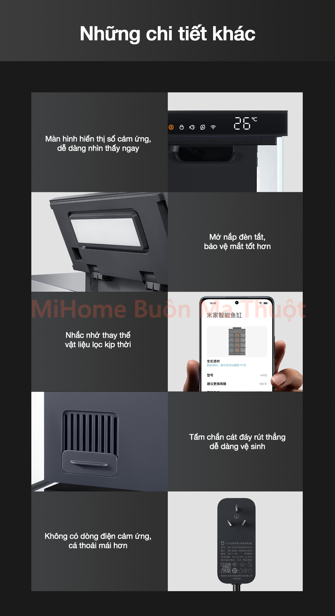 Bể cá thủy sinh thông minh Xiaomi Mijia MYG100 20L