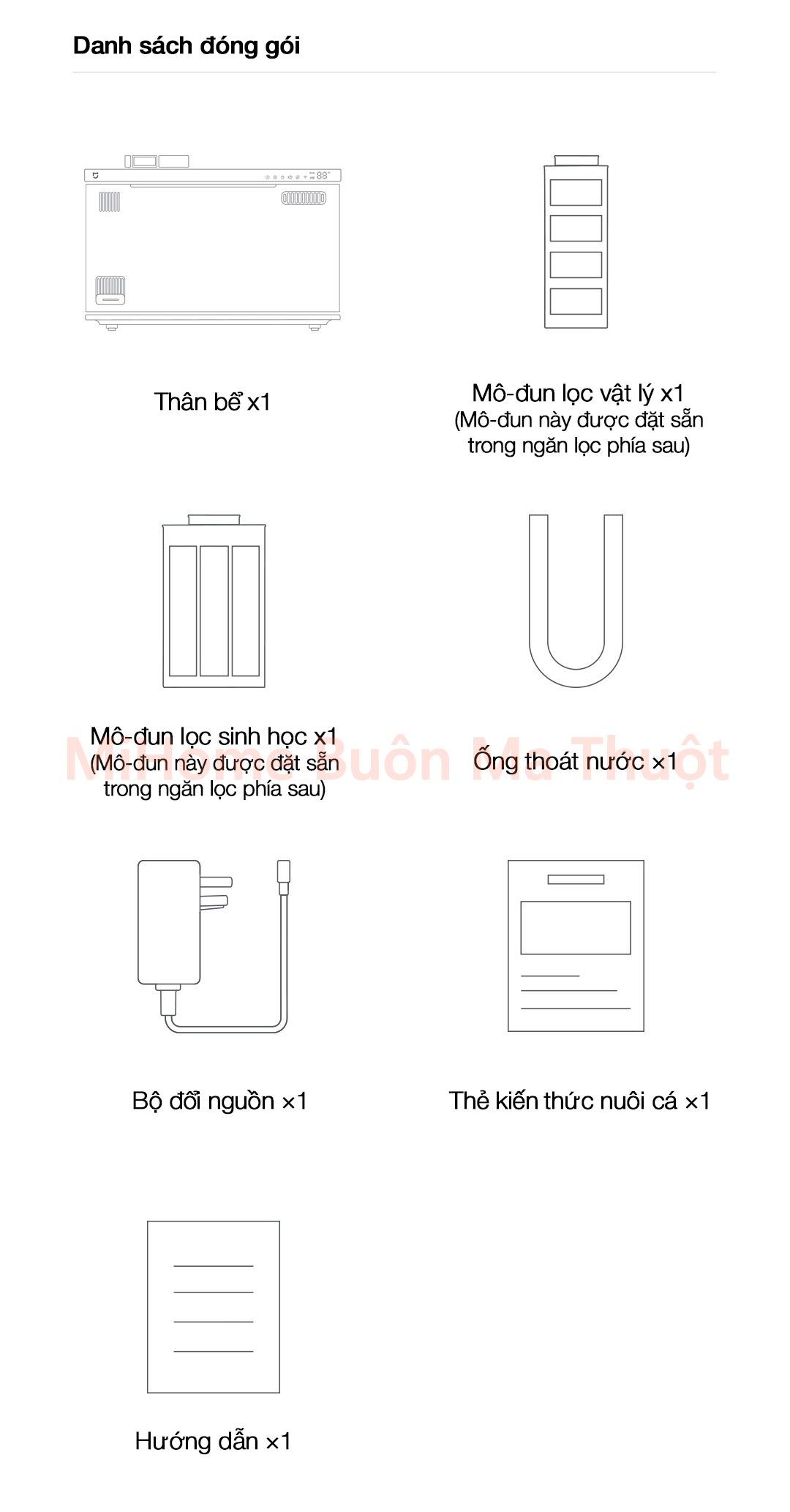 Bể cá thủy sinh thông minh Xiaomi Mijia MYG100 20L