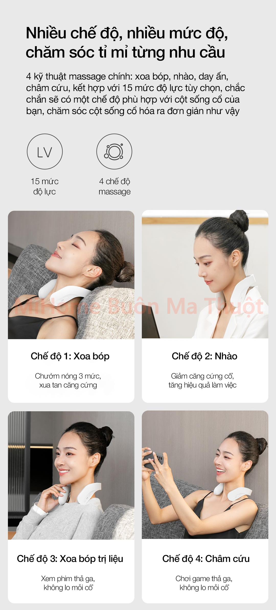 Máy massage cổ thông minh Jeeback G20