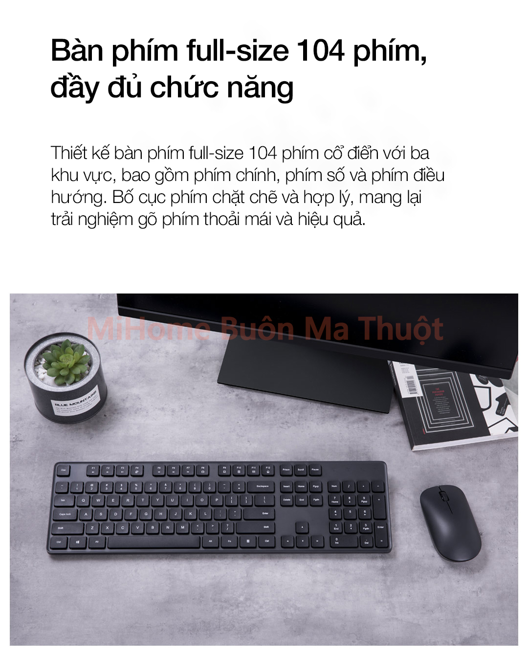 Bộ bàn phím chuột không dây Xiaomi Mijia Gen 2