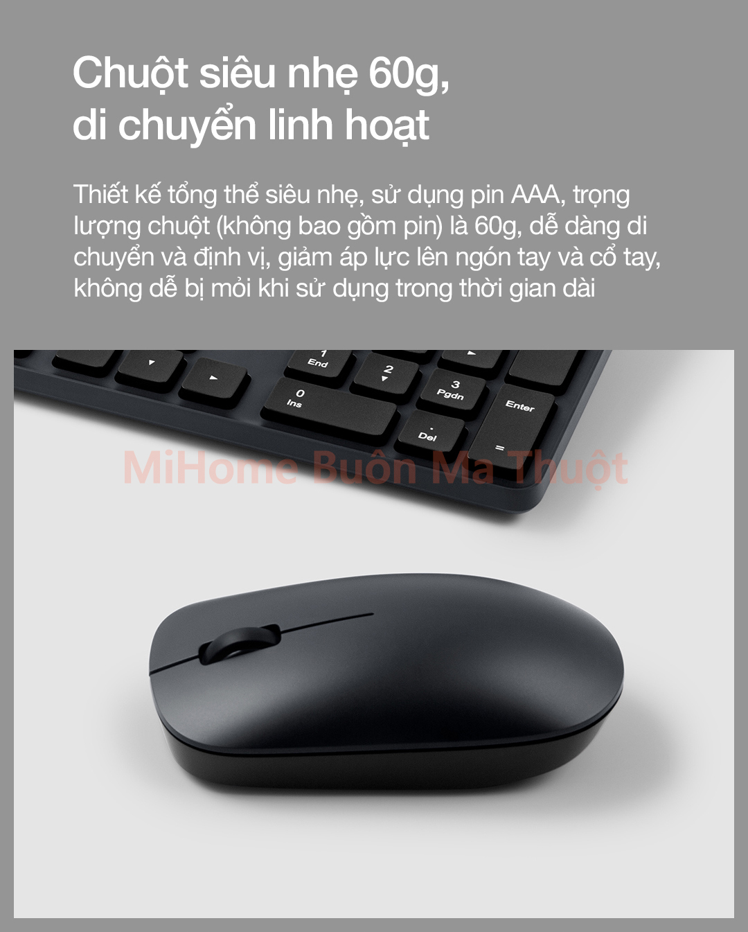 Bộ bàn phím chuột không dây Xiaomi Mijia Gen 2
