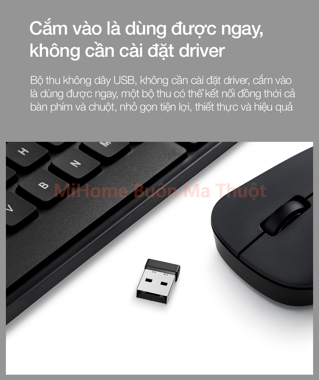 Bộ bàn phím chuột không dây Xiaomi Mijia Gen 2