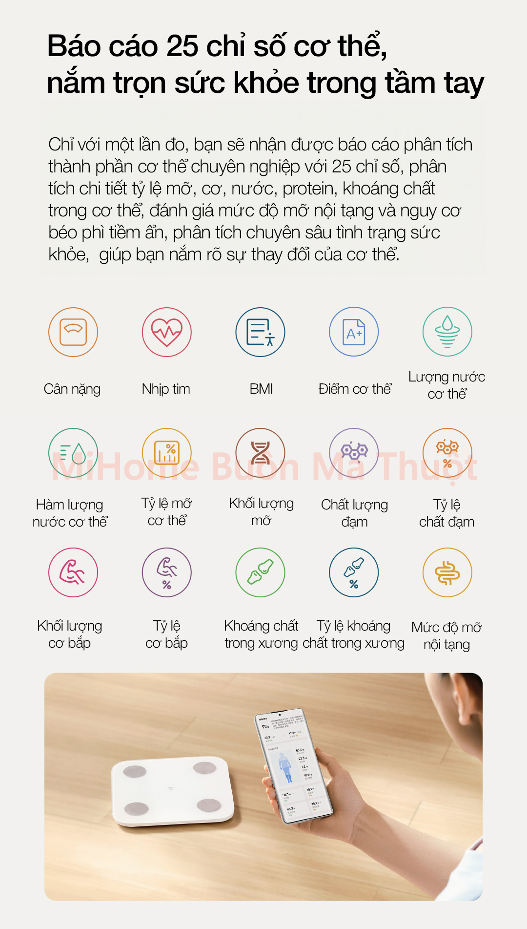 Cân điện tử Inbody Xiaomi Mijia S400 MJTZC01YM