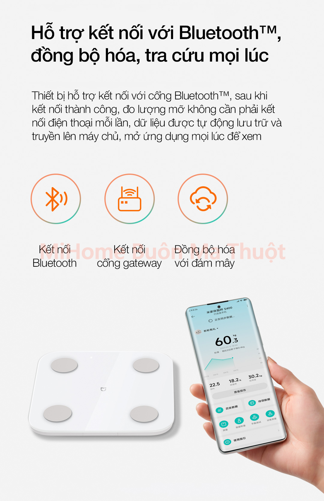 Cân điện tử Inbody Xiaomi Mijia S400 MJTZC01YM