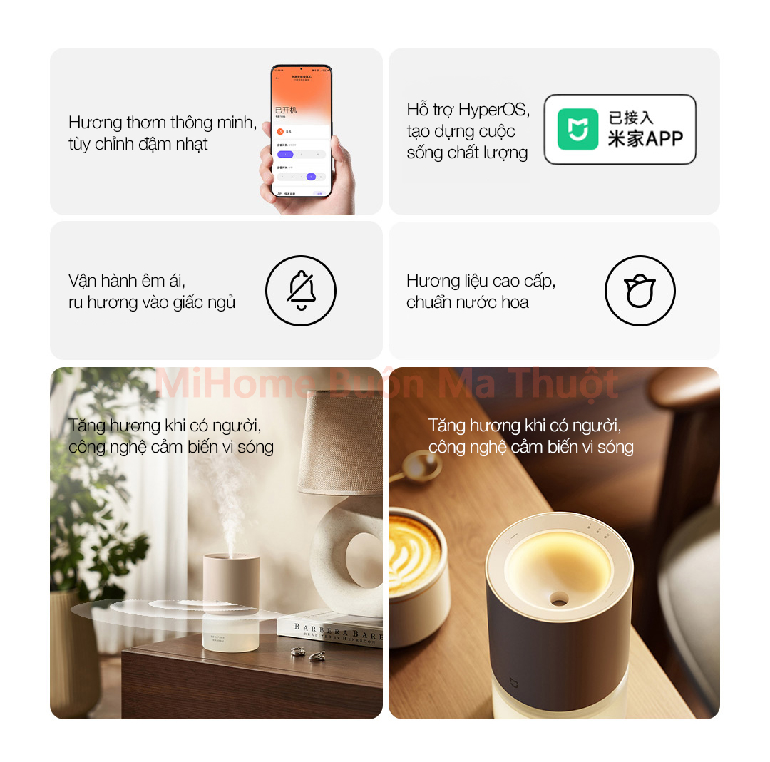 Máy phun tinh dầu thông minh Xiaomi Mijia Gen 2