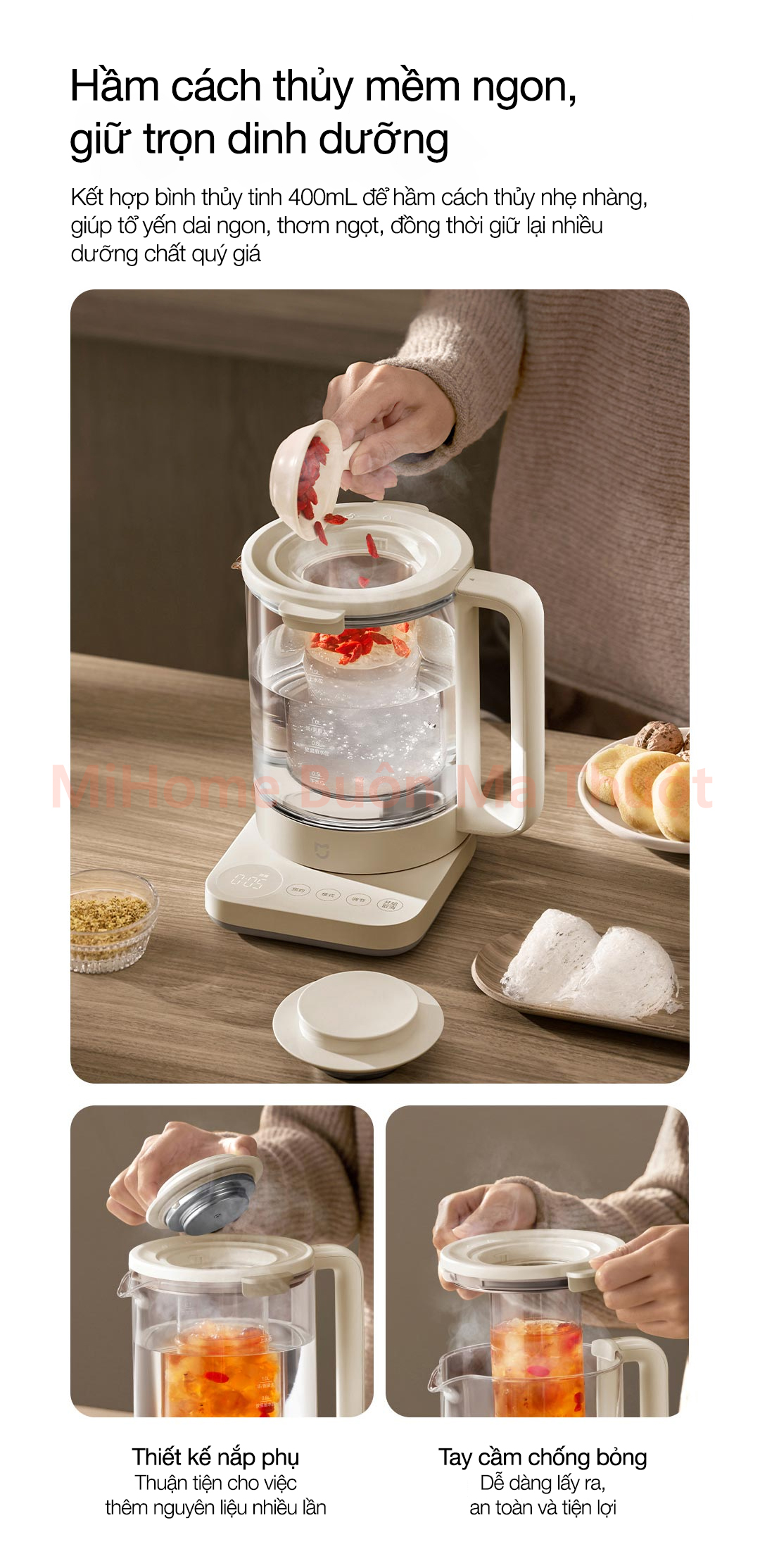Bình đun nước pha trà Xiaomi Mijia S2