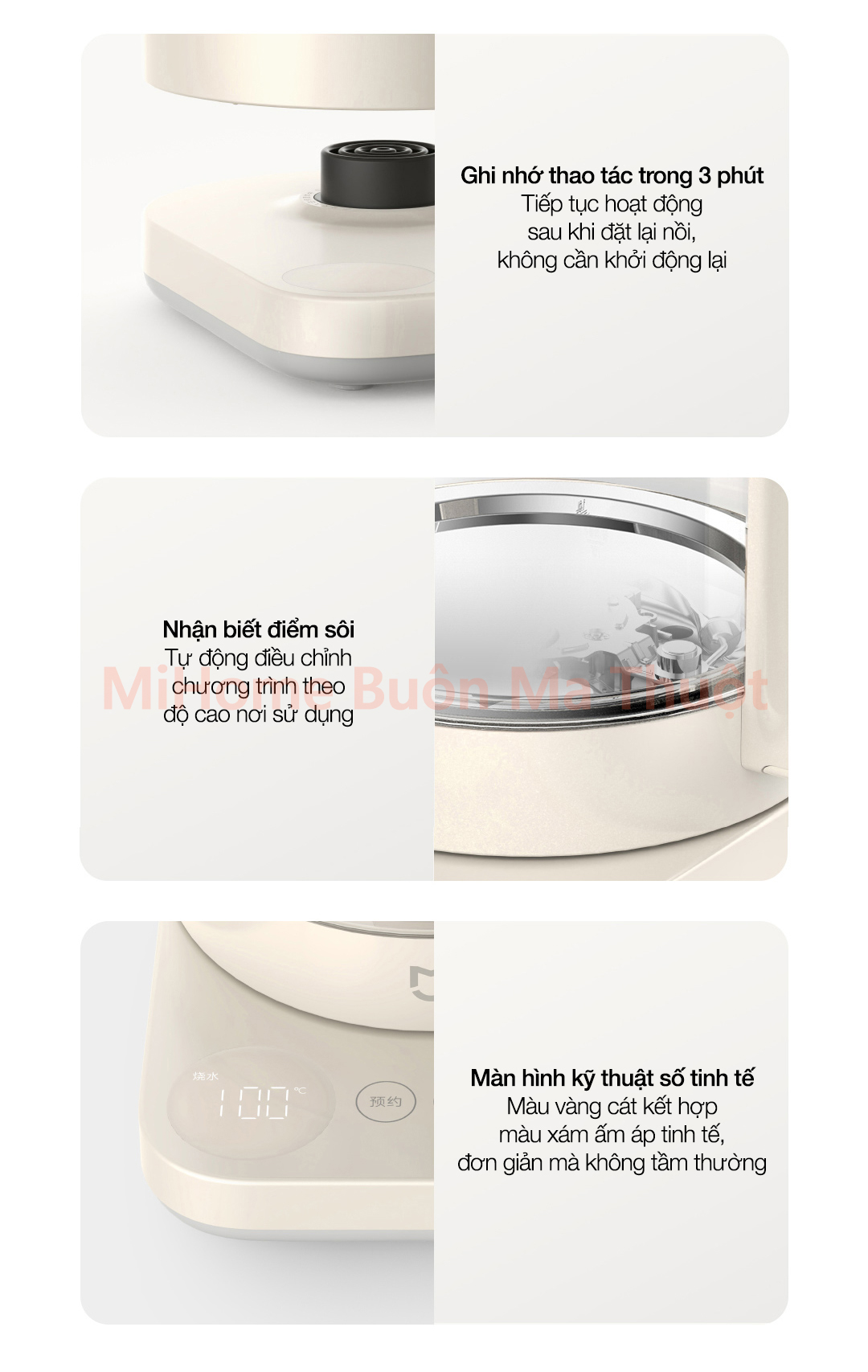 Bình đun nước pha trà Xiaomi Mijia S2