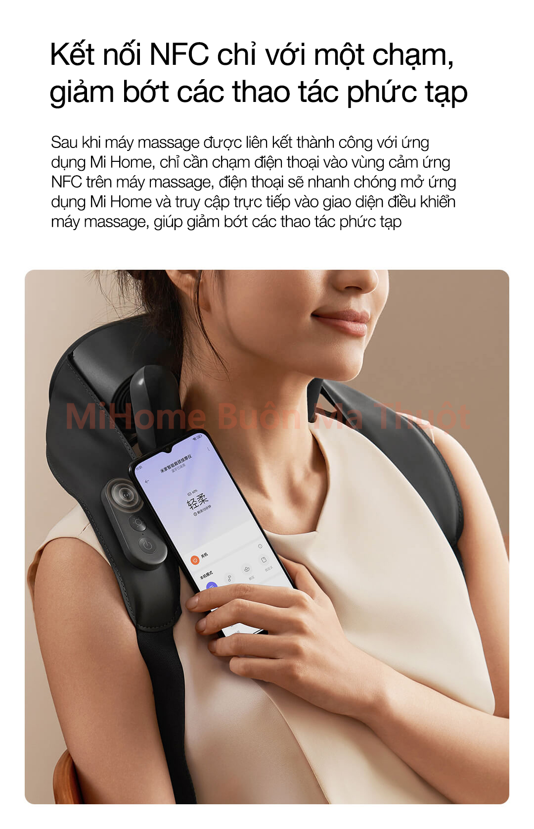 Máy massage vai và cổ thông minh Mijia