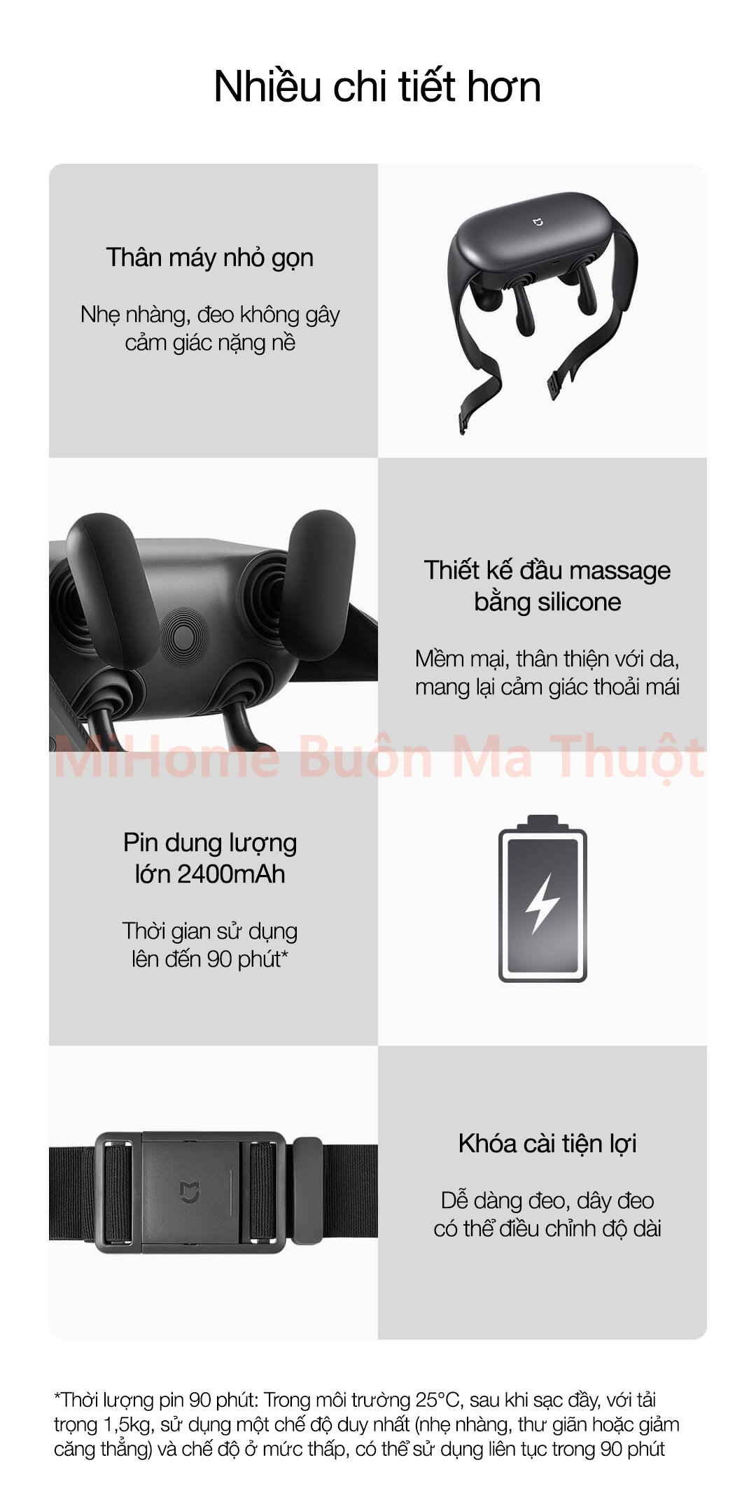Máy massage vai và cổ thông minh Mijia